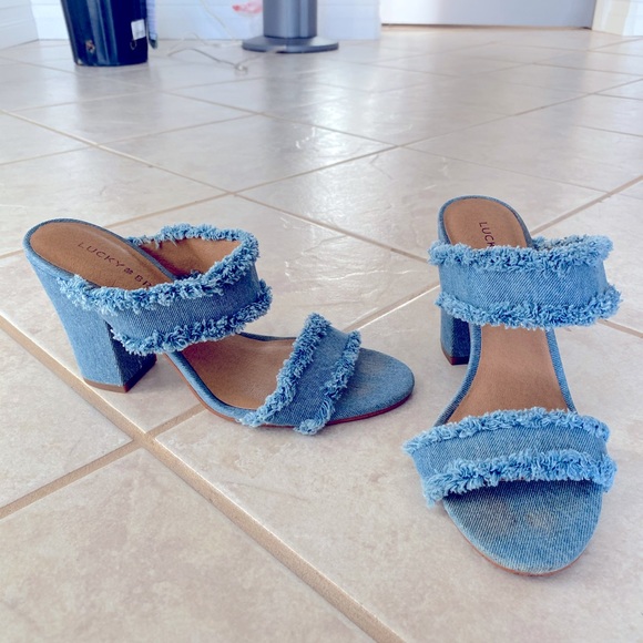Lucky Brand Jean Heels - Picture 2 of 5